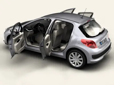 Peugeot 207 5 door 3D model