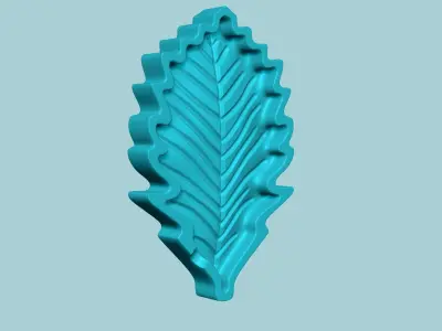Water Oak Tree Leaf - Molding Artificial EVA Craft 3D print model