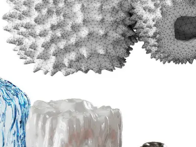 Marine decorations 3D model