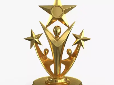 Award Trophy 14 Low-poly 3D model