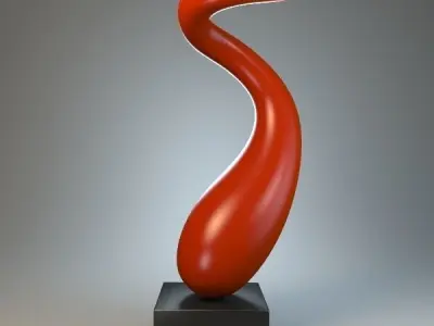 Sculpture Curl P 3D print model