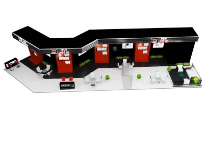 Booth Exhibition Stand a462  3D model