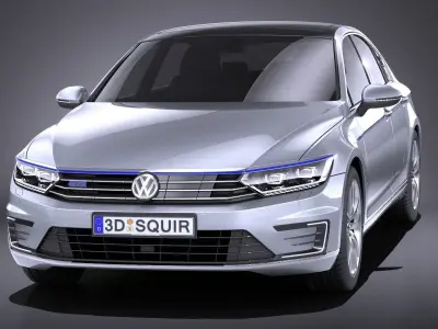 Volkswagen Passat B8 2015 VRAY 3D model