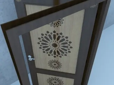 Traditional Moroccan Door 3D model