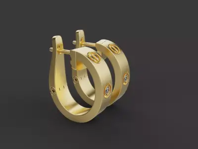 Earrings 30768 3D print model