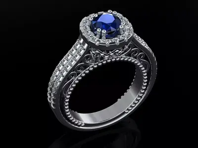 Women Ring 15 3D print model