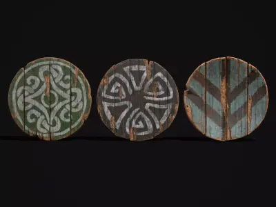 Coat of Arms GW BB and BW 3D Model Collection