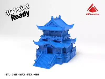 Chinese House 3D print model