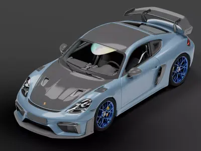 Porsche Cayman 718 GT4 RS  3D model