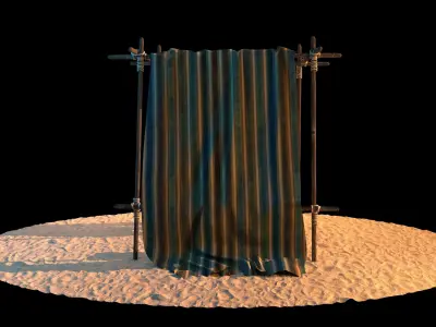 Market Stall tent 3D model