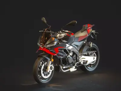 Base model Aprilia Tuono V4 2025 3D model
