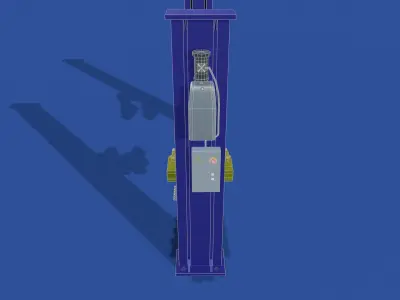 Car Lift Low-poly 3D model