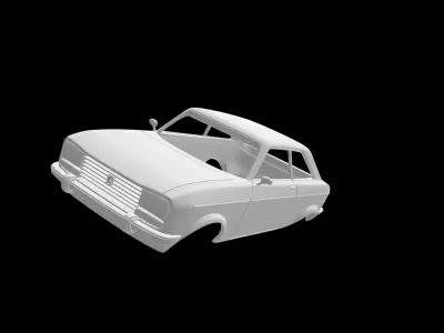 Peugeot 304 Coupe 3D print model