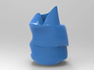 Abstract Vase Low-poly 3D model