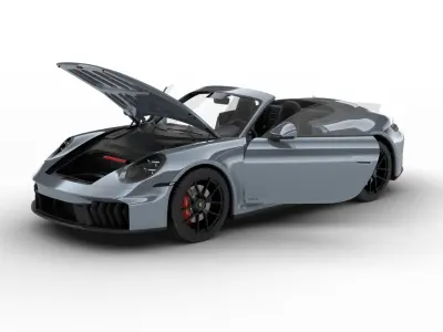 Porsche 911 Carrera GTS Cabrio 2025 HQ 3d model 3D model