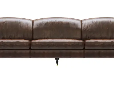 Restoration Hardware Barclay Leather Sofa 3D model