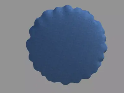 Round Cushion Pillow 3D model