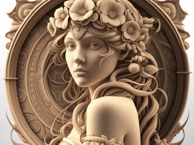 Where Beauty Becomes Myth 3D model