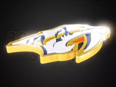 Nashville Predators logo - Cinematic - 3D print 3D model