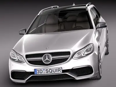 Mercedes-Benz E63 AMG Estate 2014 3D model