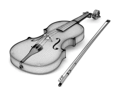 Violin 3D model