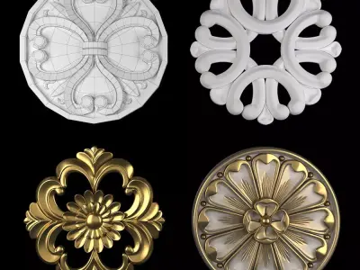 Rosettes 15 3D model