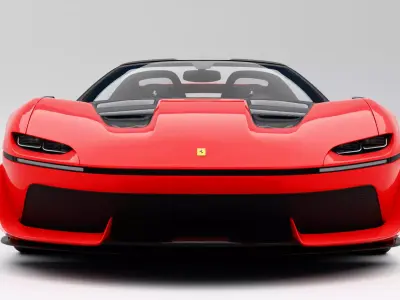 Ferrari J50 2021 Low-poly 3D model