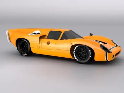Le Mans Classic Sport Car 3D model