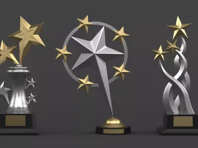 Trophy Cups 3D model 61