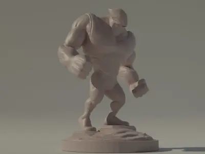 Wrestling Beast 3D print model Free 3D print model