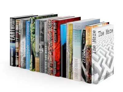 Books Set on architecture and design 3D model
