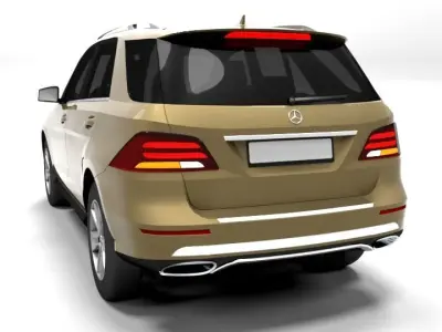MERCEDES GLE 2016 LOWPOLY Low-poly 3D model