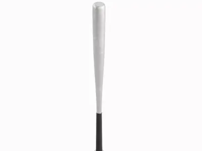 Steel Baseball Bat 04 Low-poly 3D model