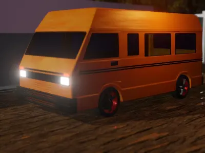 BUS - Lagos Danfo Bus Free 3D model