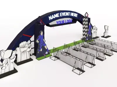 Ball Themed Gate 3D model