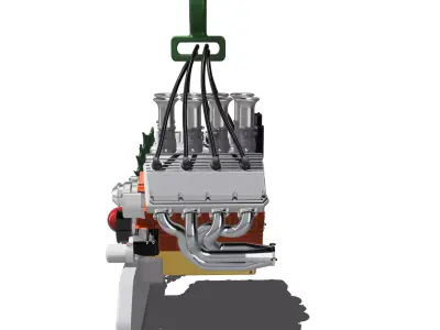 Christmas Ornament Hemi Engine 3D print model