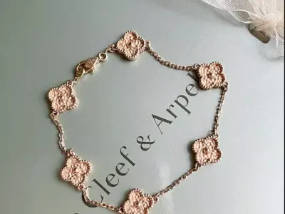 bracelet necklace earings van clef 3D print model