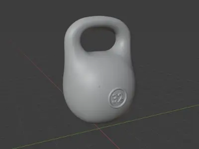 Kettlebell Low-poly 3D model