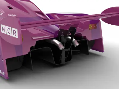 Jaguar XJR-9LM Le Mans Silk Cut Racing 1988 3d model 3D model