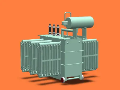 Distiribution Transformer High Voltage 3D print model