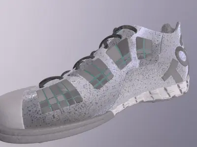 NIKE T90 FOOTBALL SHOES PBR Low-poly 3D model