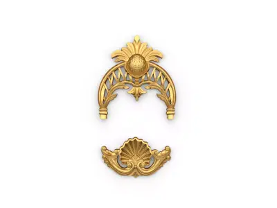 Classic carved decor ornament 385 3D model