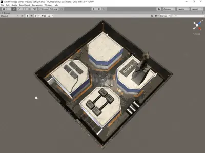 Old Industry-Game Ready Envirronment Free low-poly 3D model