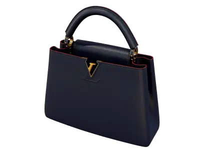 Louis Vuitton bag Capucines Blue Leather 3D model