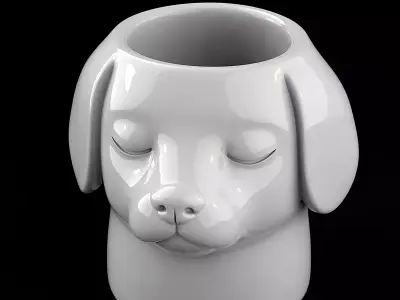 Dog Vase 3D print model