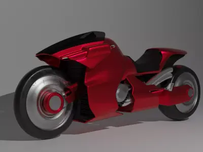 Cyberpunk style Motorbike Free 3D model