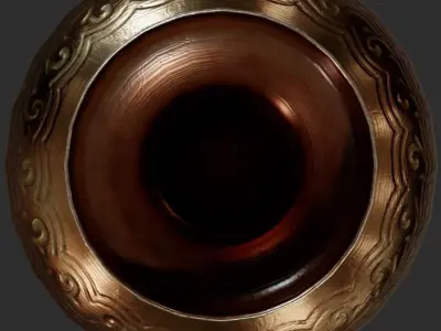 brass vass  Free low-poly 3D model