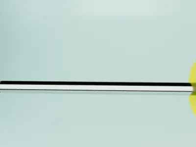 Cross Screwdriver Low-poly 3D model