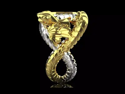 A Symphony of Color and Form with a Stunning Snakes jr00232 3D print model