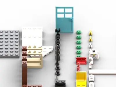 TwindBricks3D - 31080 Modular Winter Vacation 3D print model